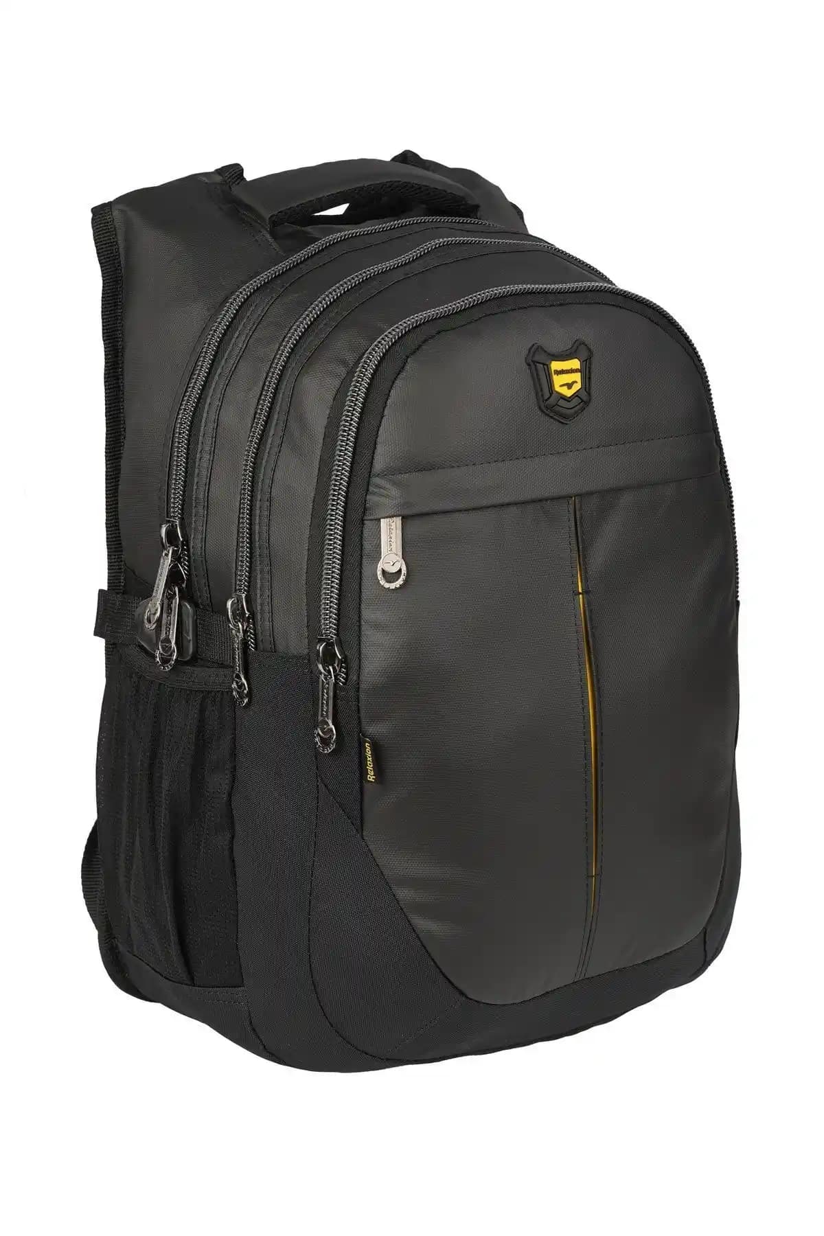 Relaxion Siyah Unisex Okul Çantası: Dayanıklı, Şık ve Ergonomik Tasarım