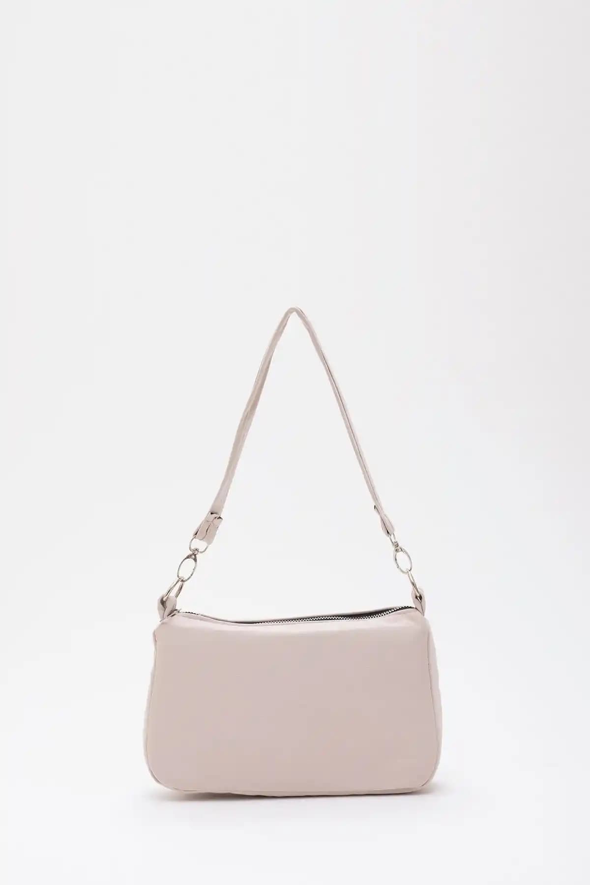 Şaka Krem U16 Günlük Spor Kanvas Kadın Çantası Hafif ve Şık Tasarım