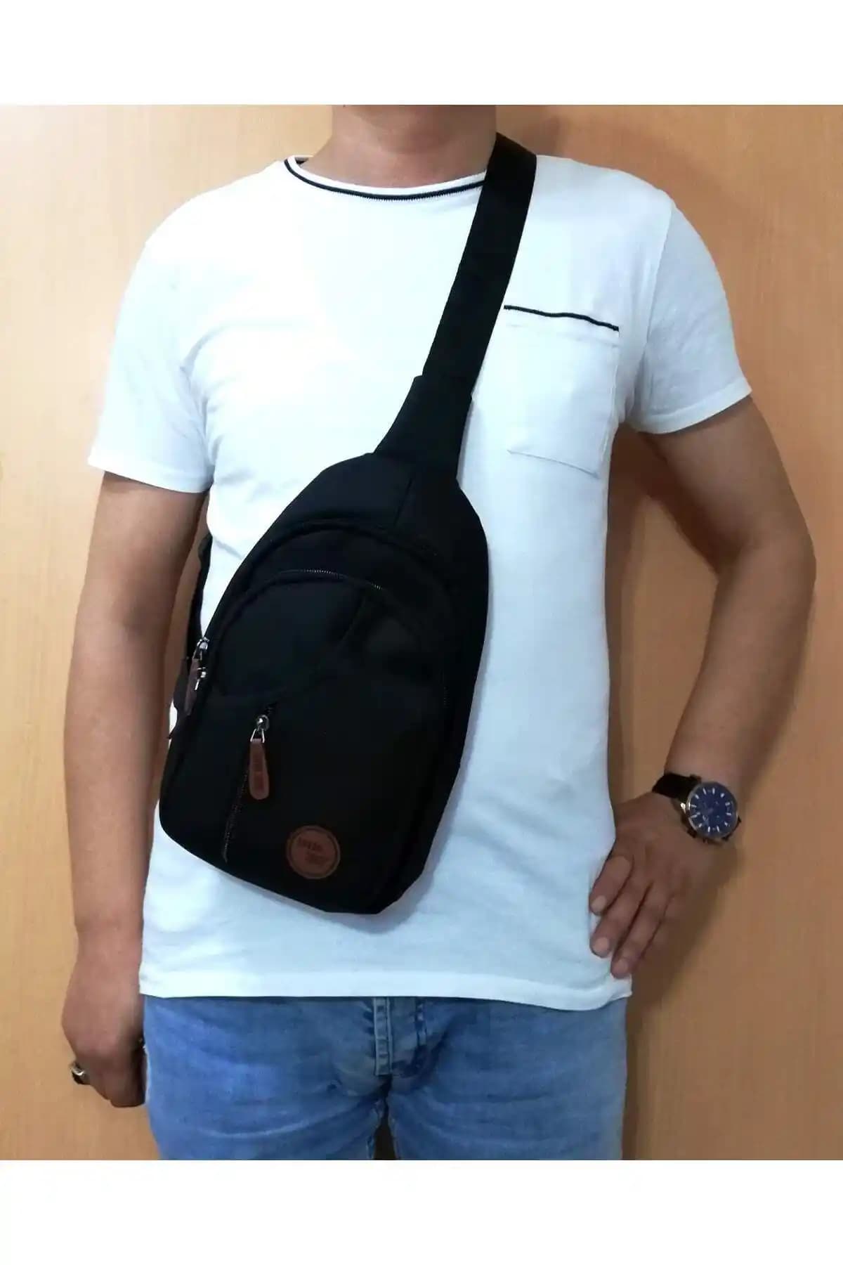 SEVENTEEN Seven Teen 3474 Siyah Çok Gözlü Çanta Günlük Kullanım İçin Uygun