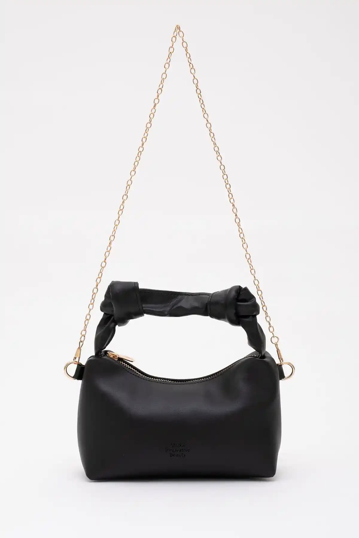 Shaka Siyah Shk24 Soft Deri Çanta Günlük Kullanım İçin Şık ve Dayanıklı Tasarım