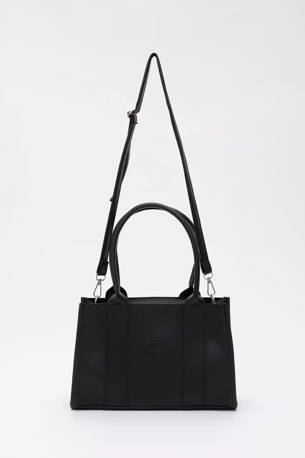 Shaka Siyah Shk83 Suni Deri Çanta Günlük Kullanım ve Şıklık İçin Uygun Model