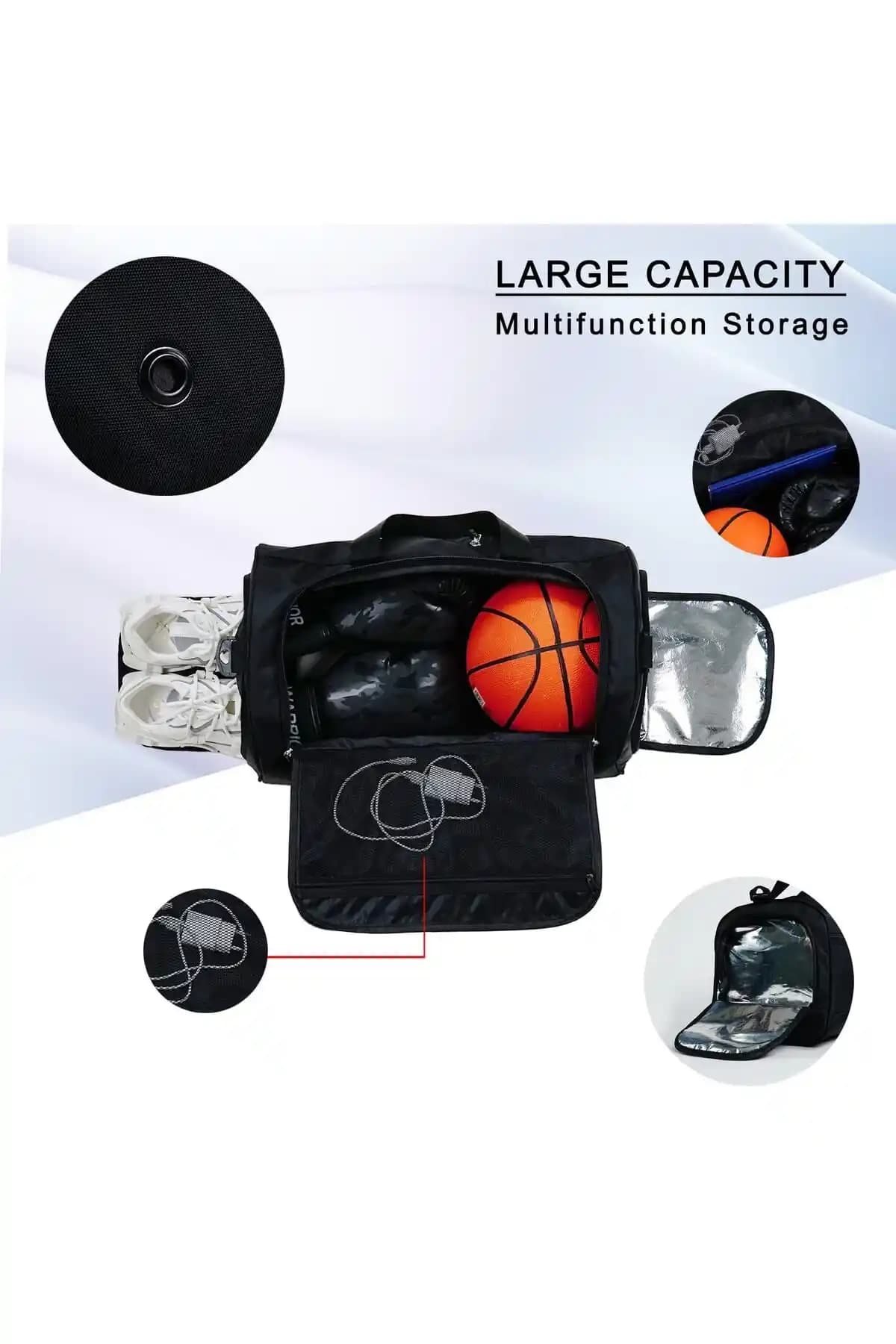 Solo Bag Çok Yönlü Spor Çantası - Dayanıklı ve Şık Tasarım, Geniş İç Hacim