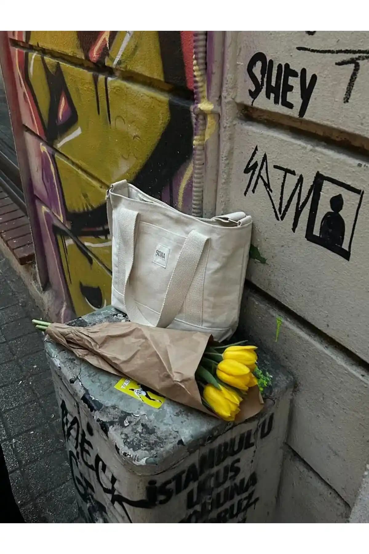 Sowa Collection Kanvas Çıtçıtlı Çanta: Günlük Kullanım İçin Şık ve Fonksiyonel Tasarım