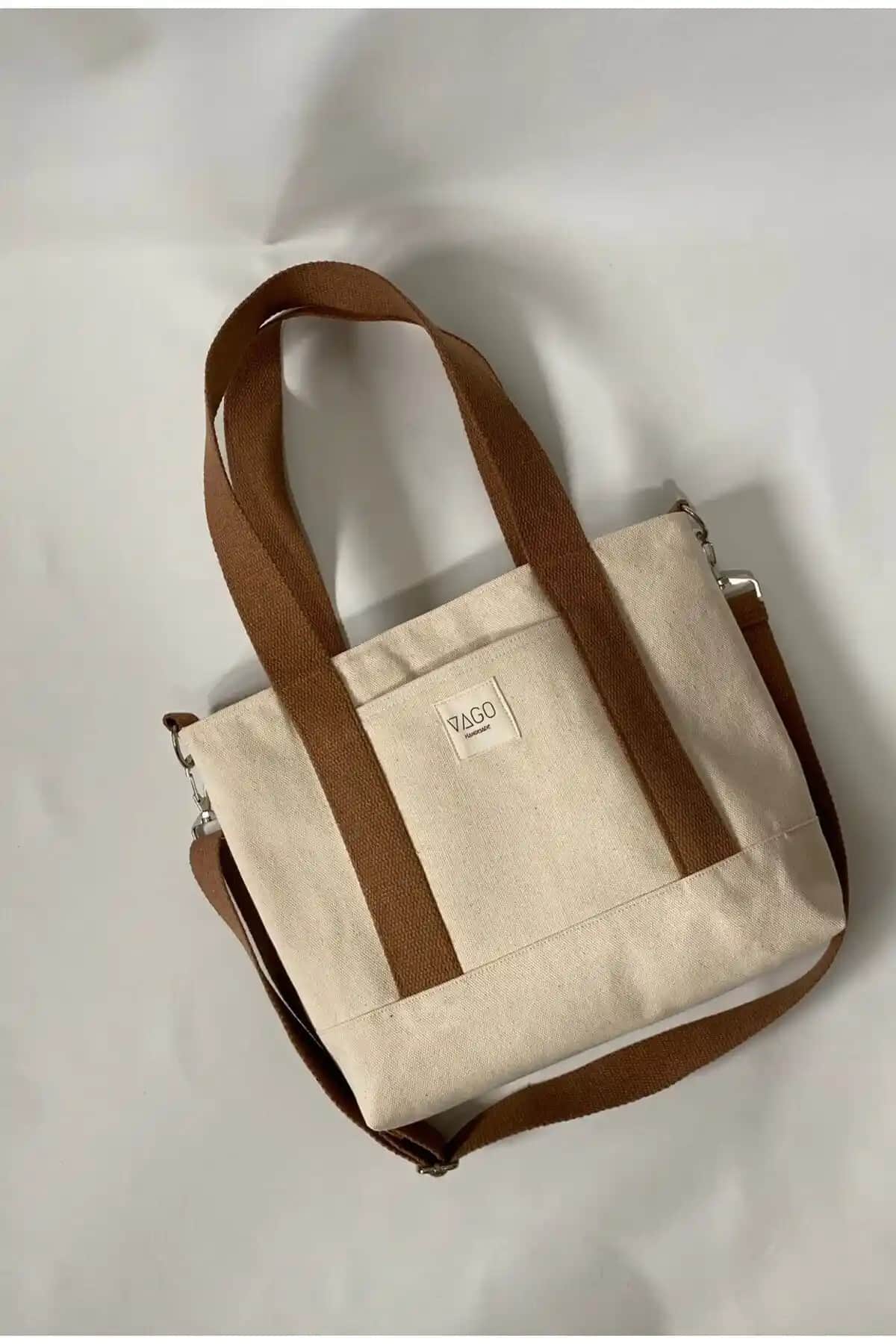 VAGO COLLECTION Fermuarlı Kanvas Çanta Günlük Kullanım İçin Modern ve Dayanıklı Tasarım