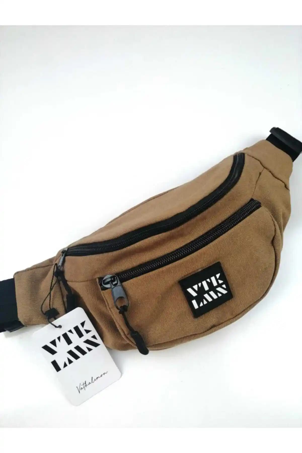Vatkalimon Kahverengi Unisex Omuz ve Bel Çantası Günlük Şıklık İçin Uygun ve Dayanıklı Tasarım