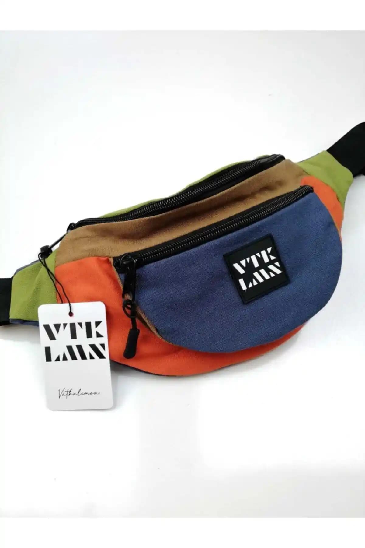 Vatkalimon Renkli Unisex Omuz ve Bel Çantası Günlük Kullanım İçin Dayanıklı ve Şık Tasarım