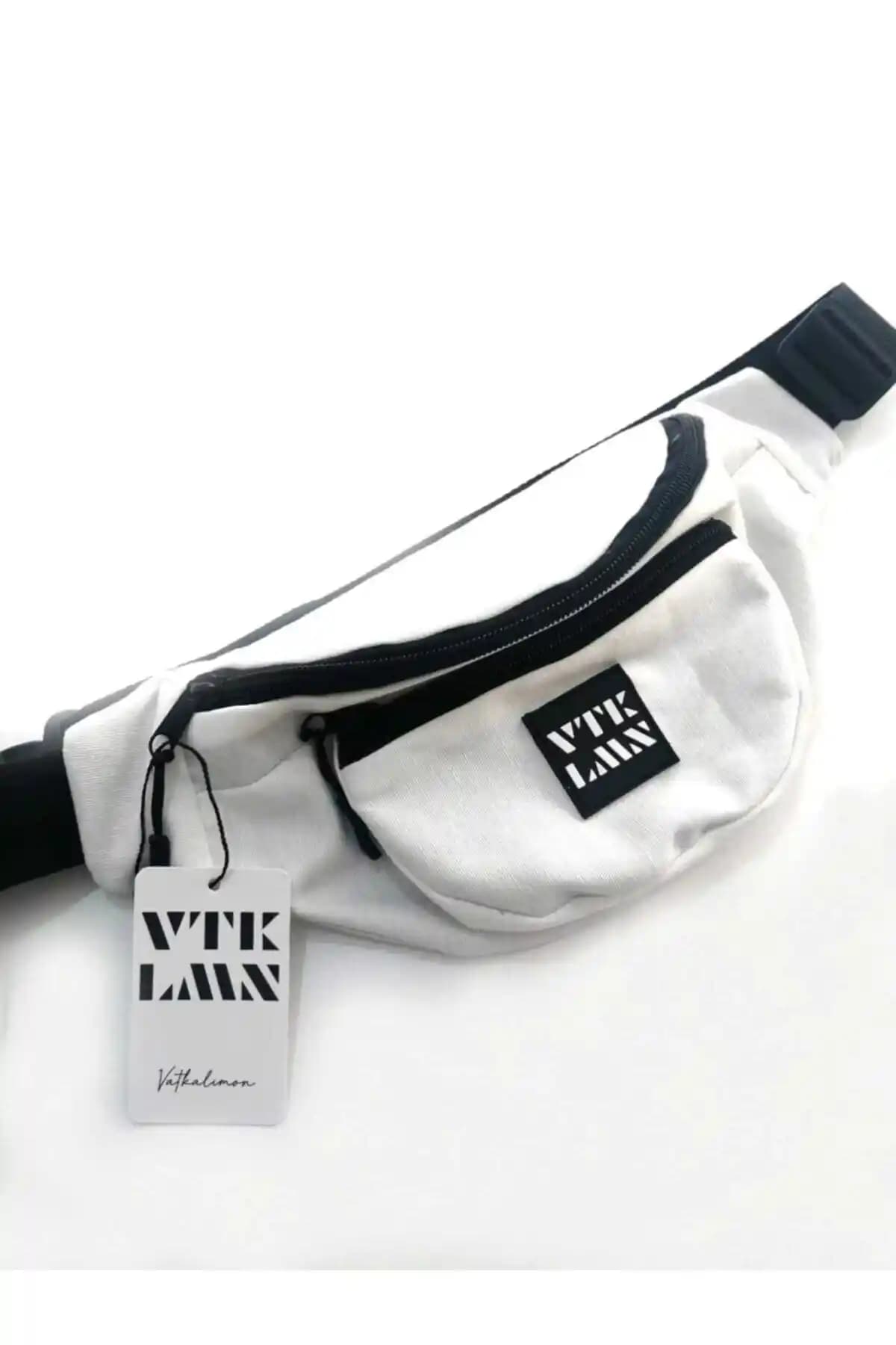 Vatkalimon Unisex Beyaz Omuz ve Bel Çantası Günlük Kullanım İçin Şık ve İşlevsel