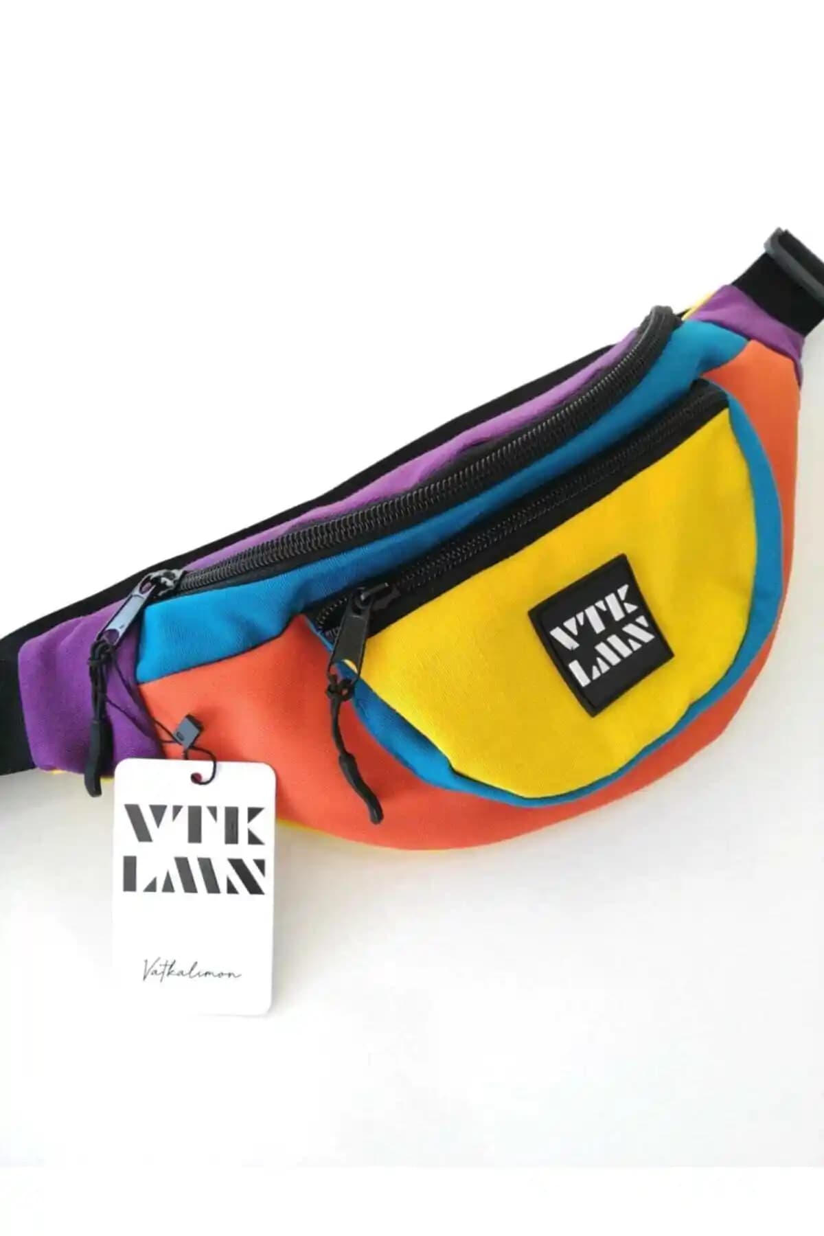 Vatkalimon Unisex Renkli Omuz ve Bel Çantası Günlük Kullanım İçin Uygun