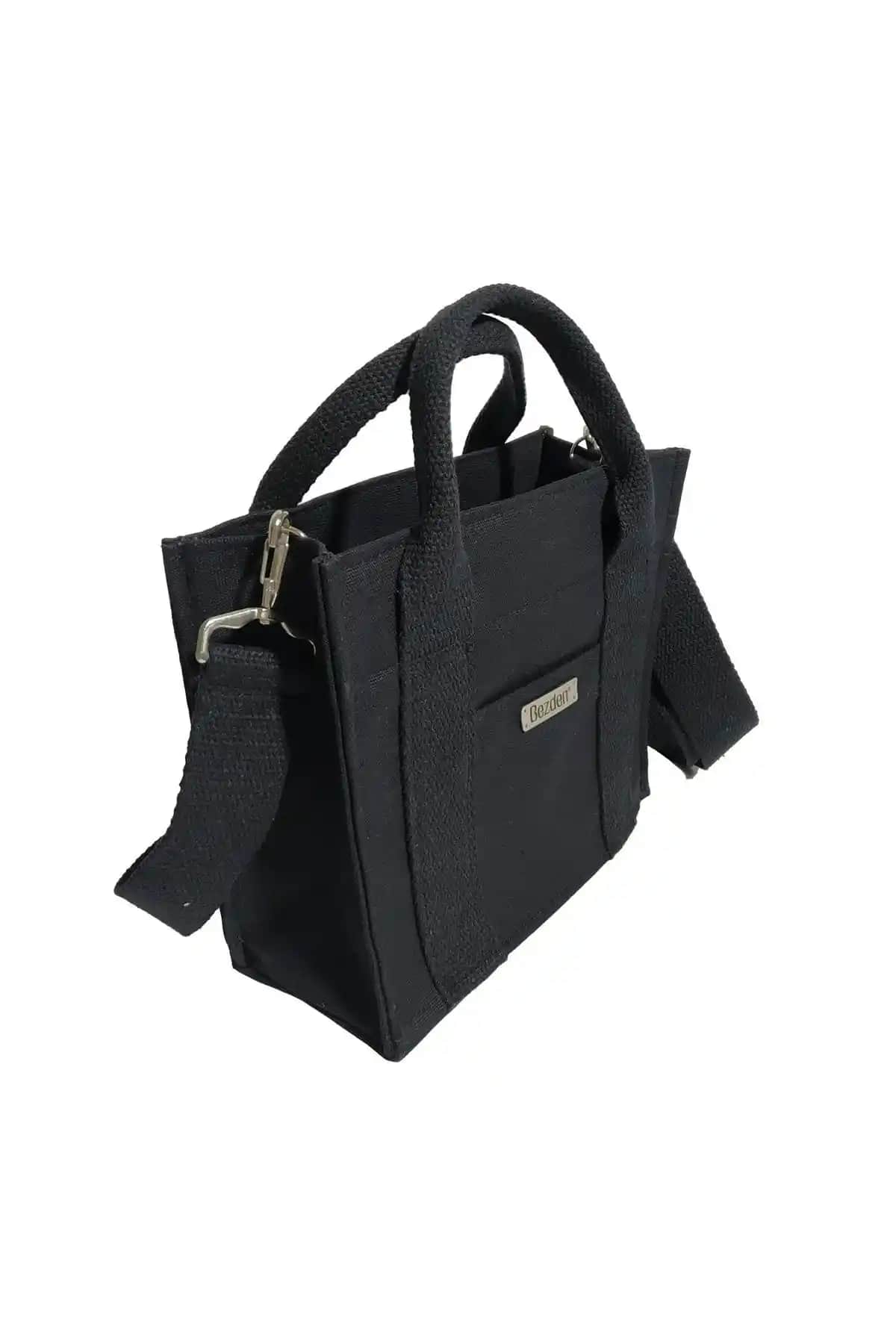 Bezden Siyah Kanvas Mini Tote ve Housebags Kan Siyah Kanvas Tote Karşılaştırması