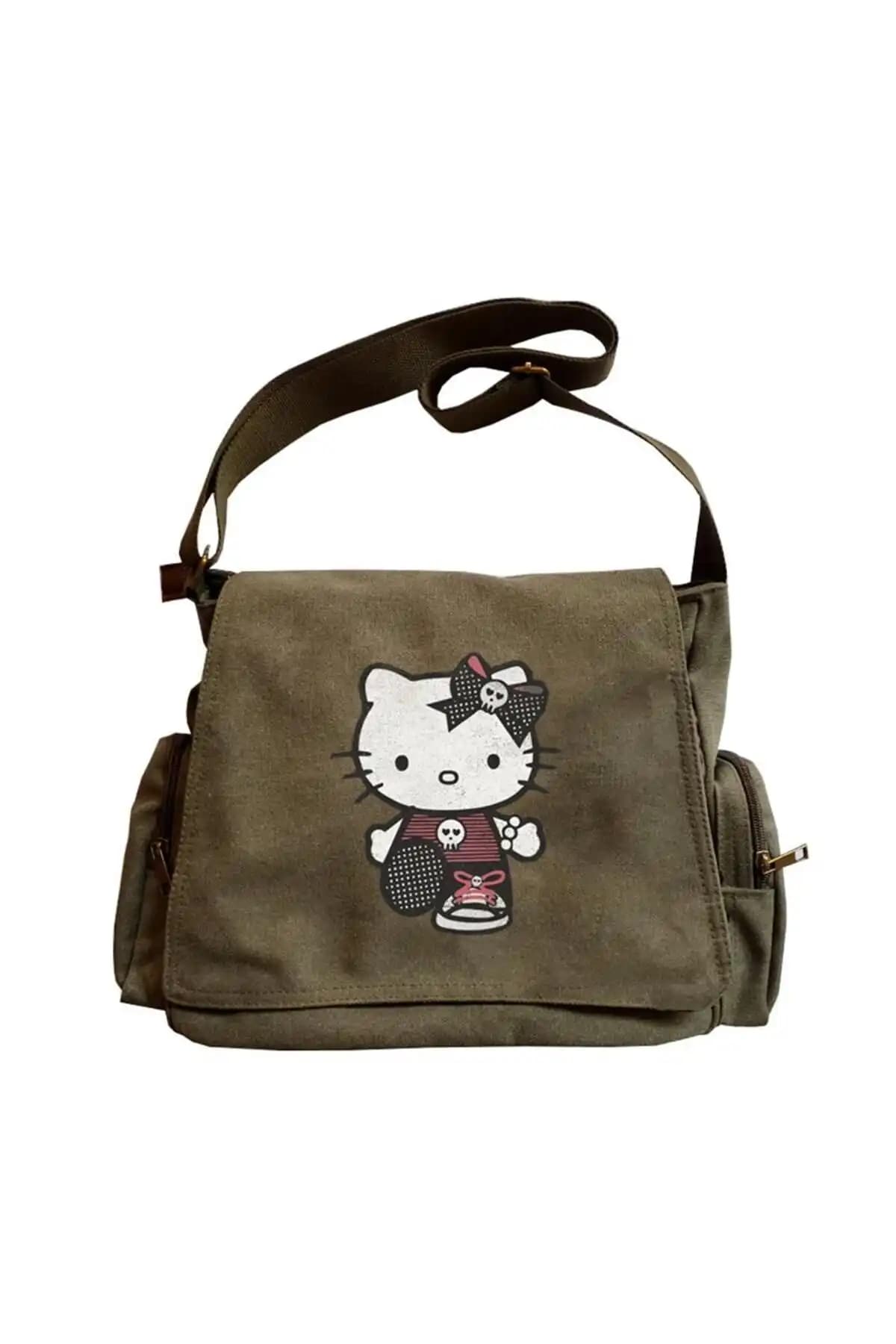Toum Harajuku ve Hello Kitty Yeşil Postacı Çantaları Karşılaştırması 2