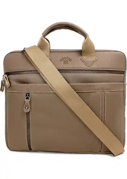 Derise Club Beş Bölmeli Vizon Kadın Laptop ve Evrak Çantası Şık ve Fonksiyonel Tasarım