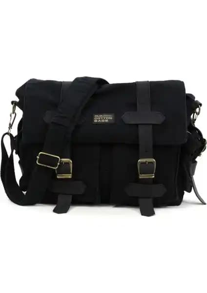 Old Cotton Cargo 7156 Kanvas Vintage Omuz Çantası Günlük Kullanım İçin Uygun