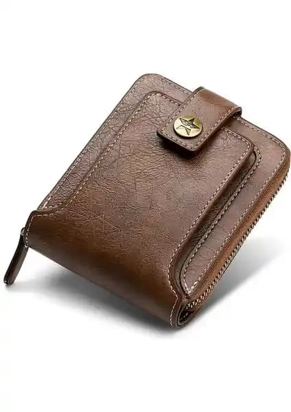 Ruichihu Erkek Çok Bölmeli Deri Cüzdan Modern Tasarım ve Fonksiyonellik