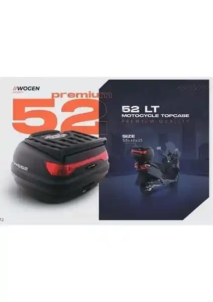 Wogen 52 Lt Motosiklet Arka Çanta Güçlü ve Estetik Tasarımıyla Pratik Kullanım