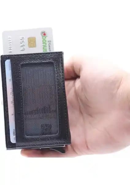 Karalı Mekanizmalı Akıllı Cüzdan ve Modica Konk Deri Erkek Kartlık Karşılaştırması