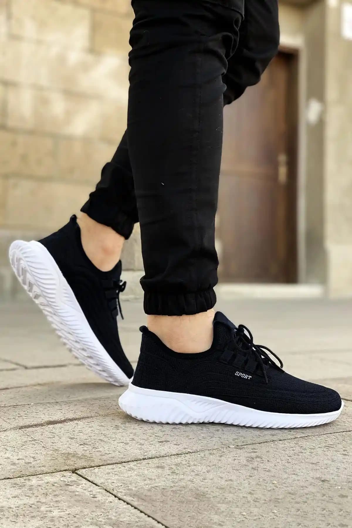 BIG KING Siyah Beyaz Ultra Hafif Triko Spor Ayakkabı: Konfor ve Şıklığın Bir Arada