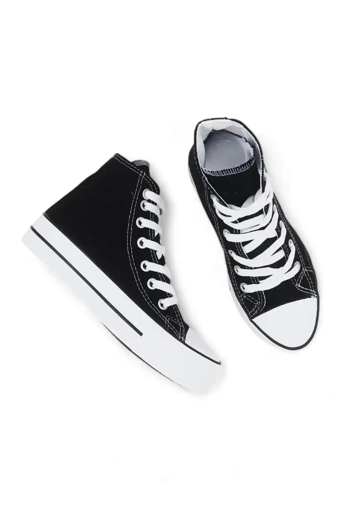 Melen Shoes Skystride Kalın Tabanlı Siyah Boğazlı Uzun Keten Spor Ayakkabısı Özellikleri ve Kullanım Avantajları