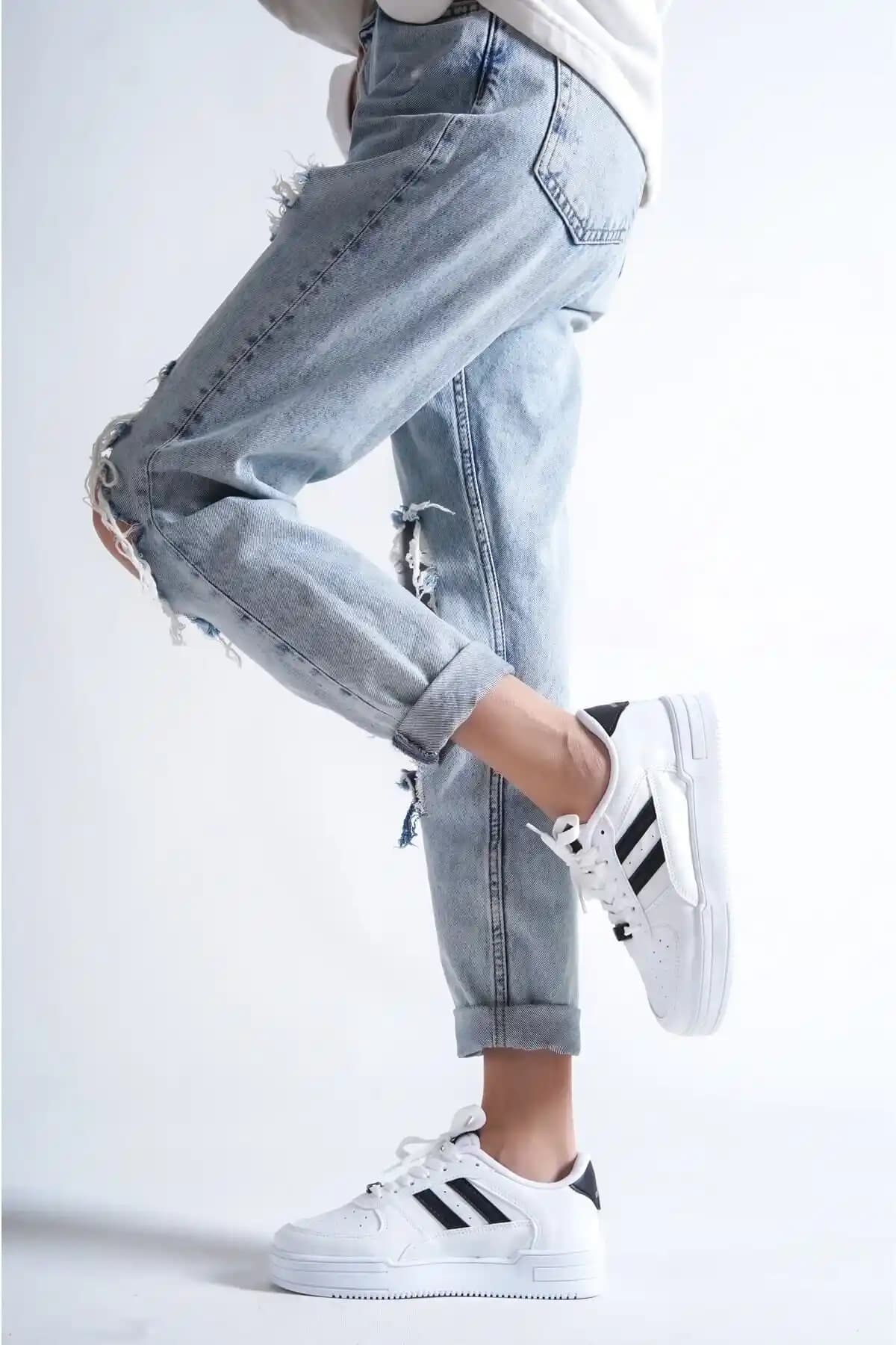 Moda Değirmeni Beyaz Kadın Air Sneaker: Şık ve Konforlu Günlük Spor Ayakkabı