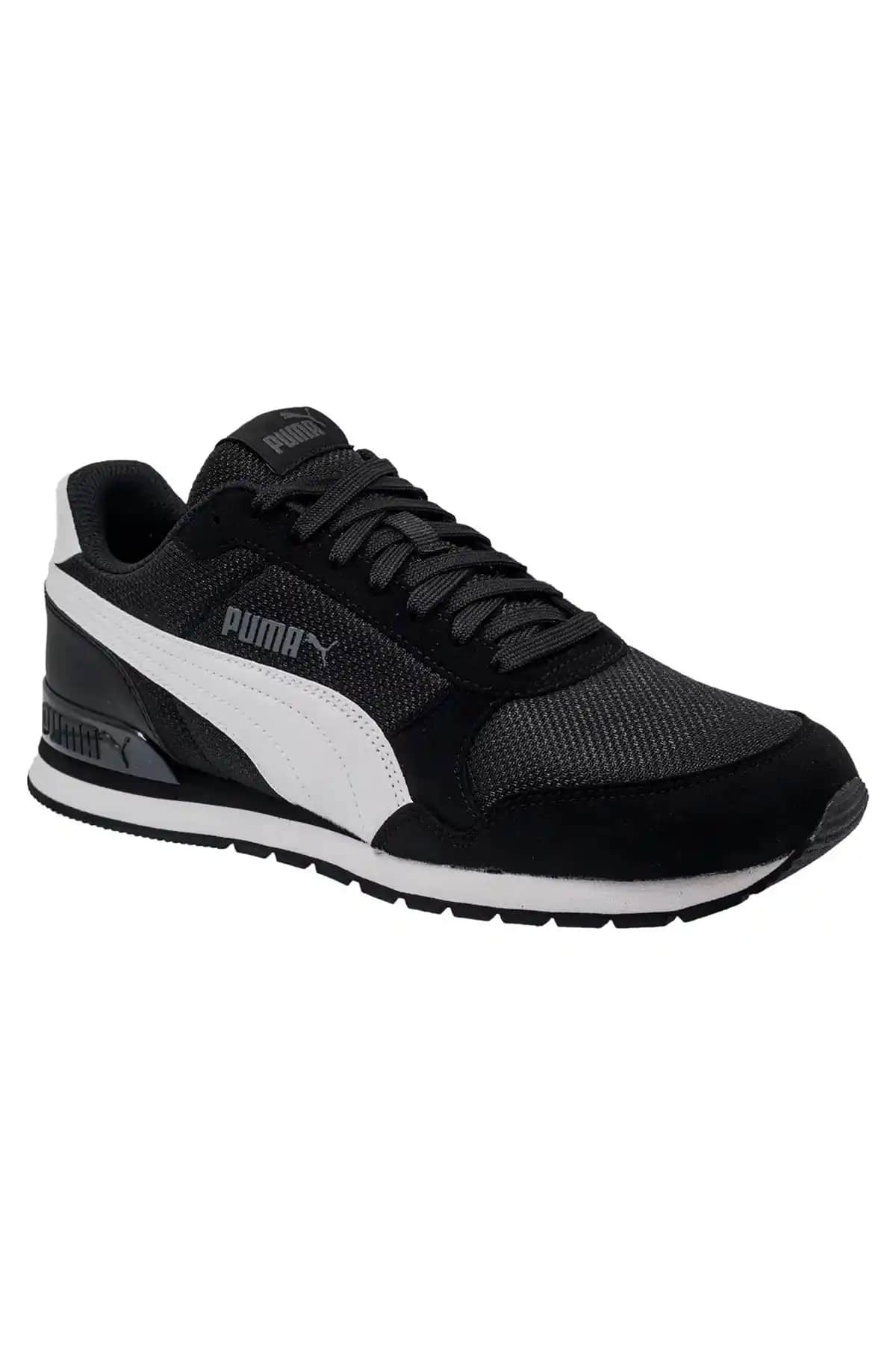 Puma Runner V2 Mesh Erkek Siyah Spor Ayakkabı Günlük ve Spor Kullanımına Uygun