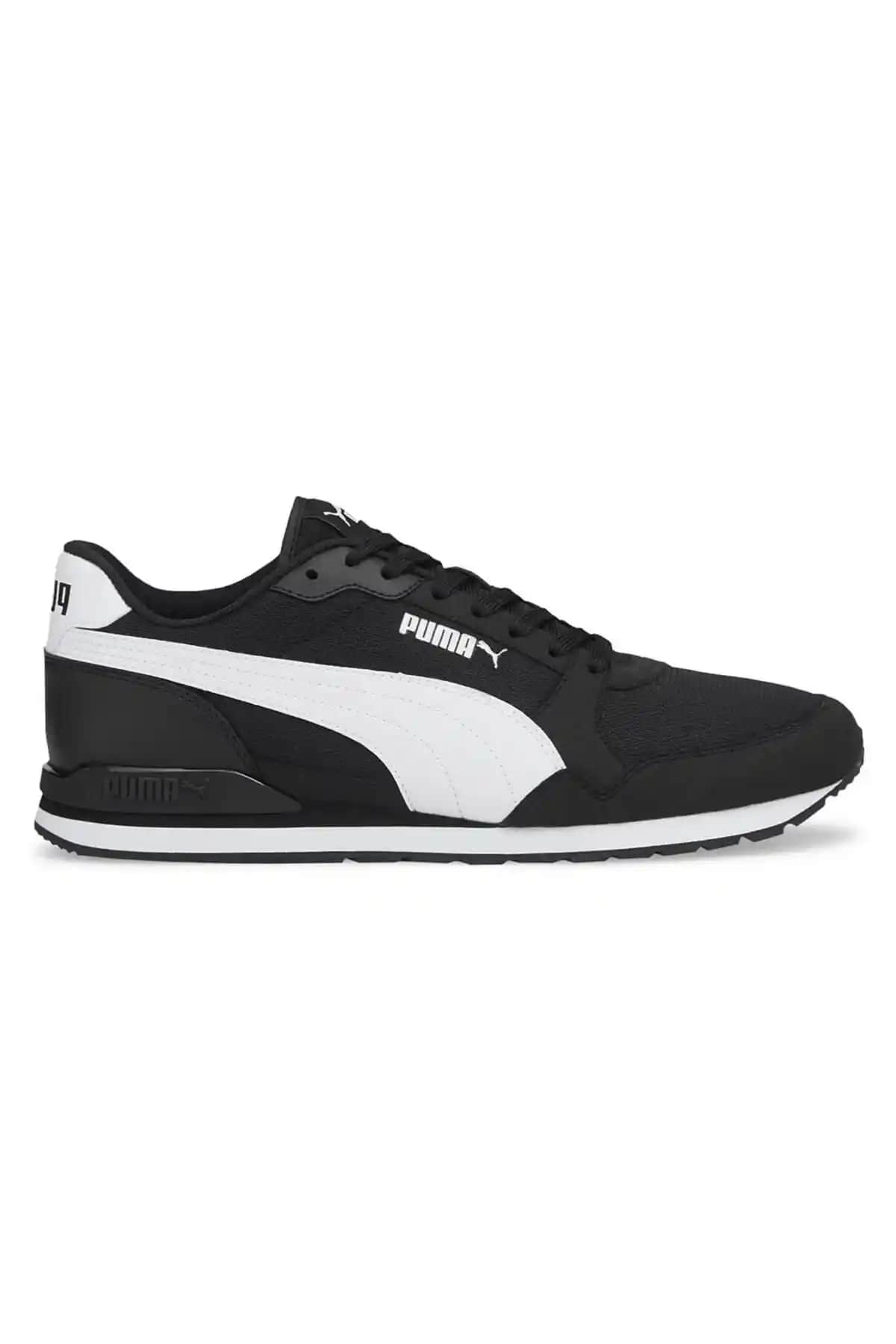 Puma St Runner V3 Mesh Unisex Siyah Spor Ayakkabı Günlük ve Spor Kullanımı İçin
