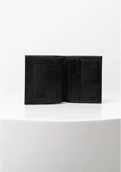 Bayderi Hakiki Deri Siyah Erkek Cüzdanı Güvenlik ve Şıklık Sunar