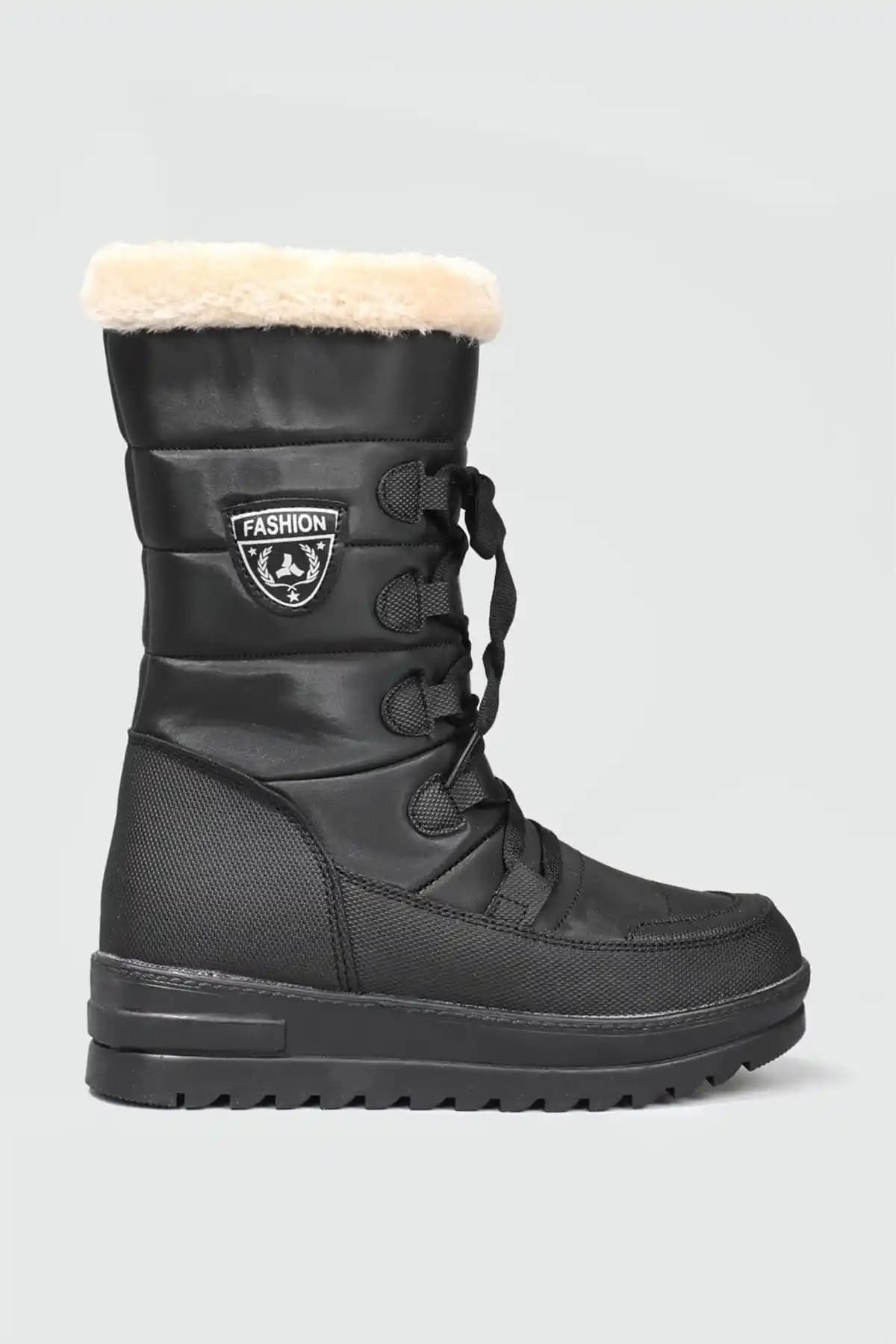 Carla Bella Günlük Kaymaz Taban Termal Kürklü Yünlü Bot Kış Aylarının Vazgeçilmezi