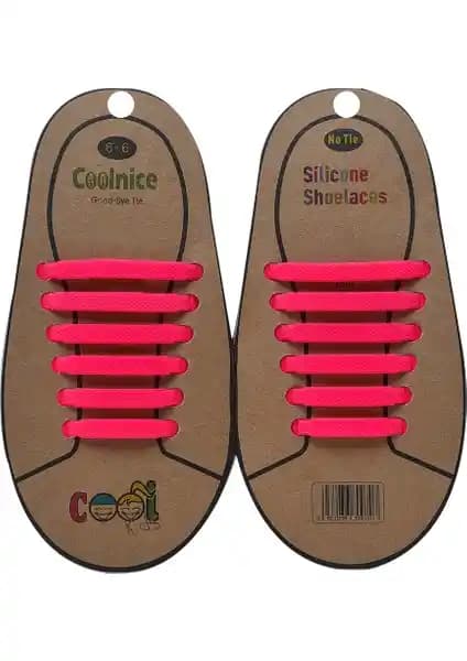 Coolnice Bağlanmayan Silikon Bağcıklar Çocuklar İçin Pratik ve Renkli Ayakkabı Aksesuarları