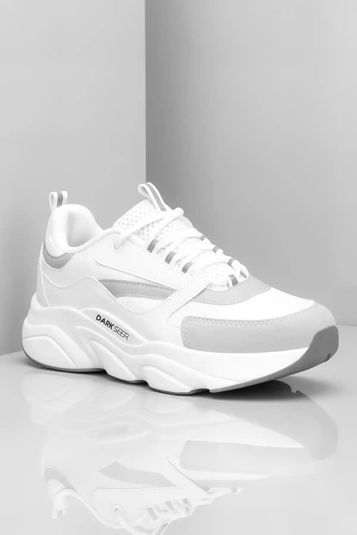 Dark Seer Beyaz Unisex Sneaker Günlük Şıklık ve Konfor Sunan Modern Tasarım
