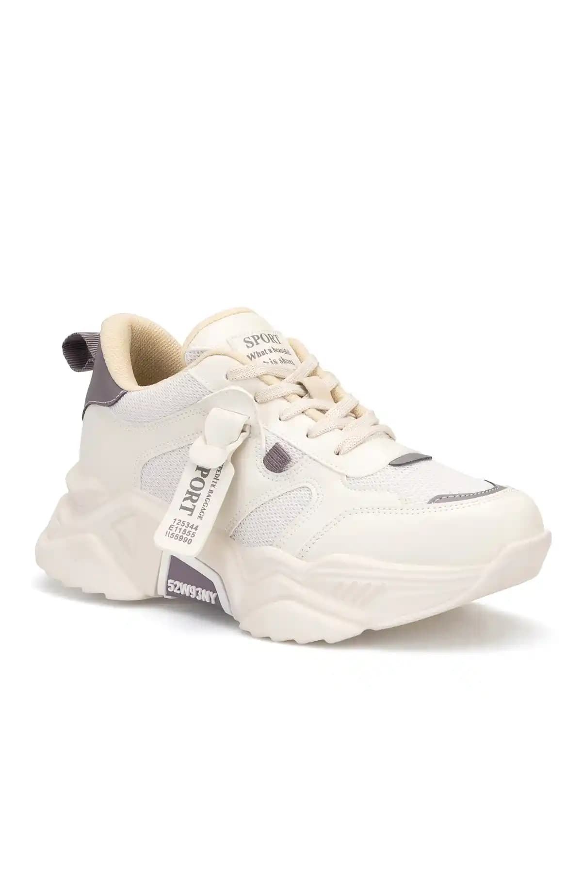 Dark Seer DS.PMD239K2051 Bej Mor Kadın Sneaker: Günlük Şıklık ve Konforun Bir Arada Olduğu Model