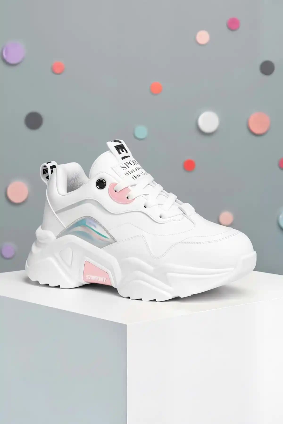 Dark Seer Kids DS 2110 Beyaz Pudra Çocuk Sneaker: Konfor ve Şıklığın Birleşimi