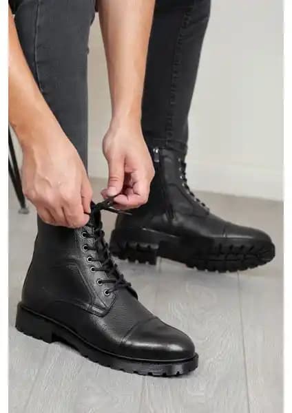Daxtors D402 Hakiki Deri Erkek Botları Günlük ve Kış Kullanımı İçin Uygun