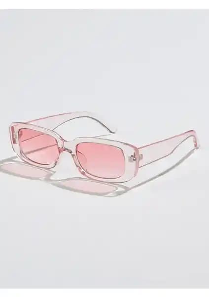 Eleven Markets Chunky Frame Vintage Turuncu Cam Güneş Gözlüğü Kadınlar İçin Modern ve Şık Tasarım