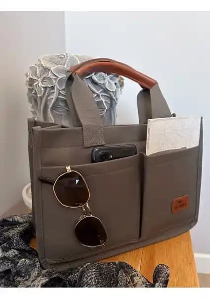 Gabiess Kadın Kanvas Gri Renk Tote Çanta Şıklık ve Fonksiyonellik Bir Arada
