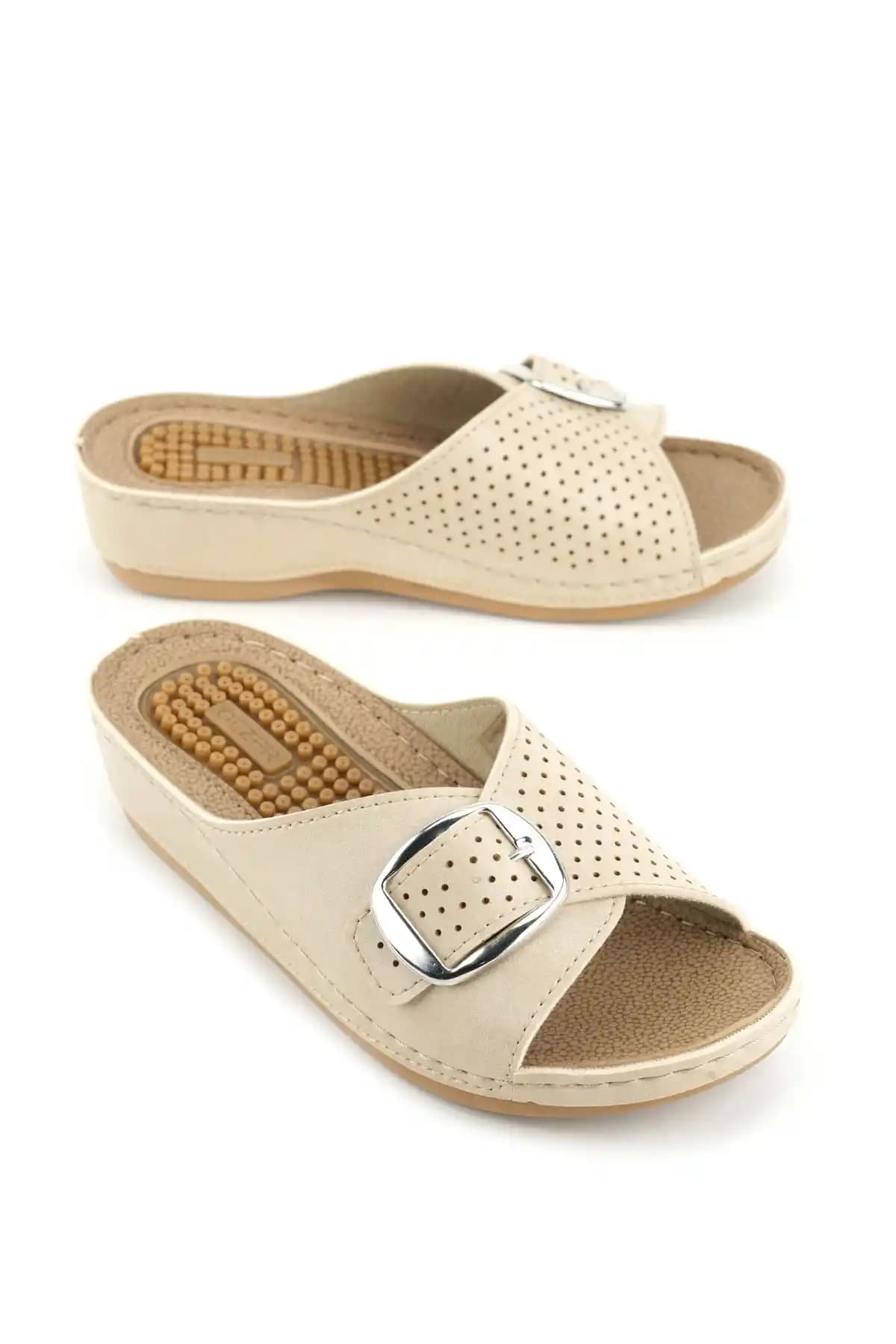 Gezer Kadın Yazlık Masaj Taban Tek Toka Ayarlanabilir Yüksek Topuk Günlük Terlik İnceleme ve Kullanıcı Yorumları