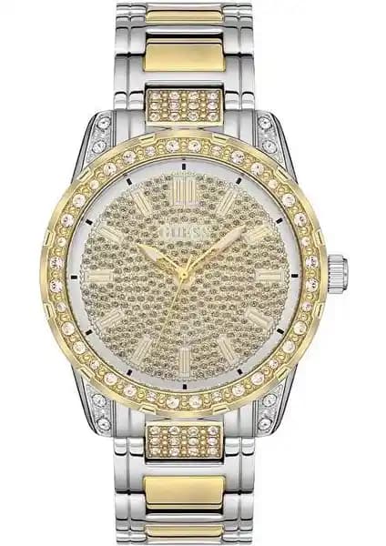 Guess GUU1337L4M Kadın Şık ve Dayanıklı Altın Kaplama Kol Saati 42 mm Çap