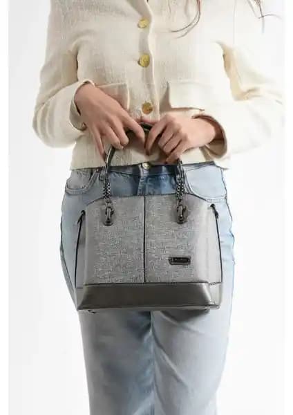 Hakan Çanta Byhakan 802 Ekose Kadın El Çanta Günlük Şıklık ve Fonksiyonellik Sunar