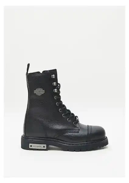 Harley Davidson Colmar Kadın Siyah Deri Bot: Şıklık ve Fonksiyonellik Bir Arada