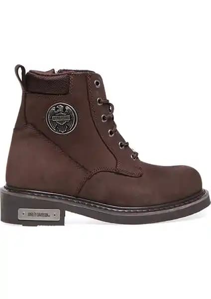 Harley Davidson Erkek Botu Koyu Kahverengi Nubuk Şıklık ve Dayanıklılık Sunar