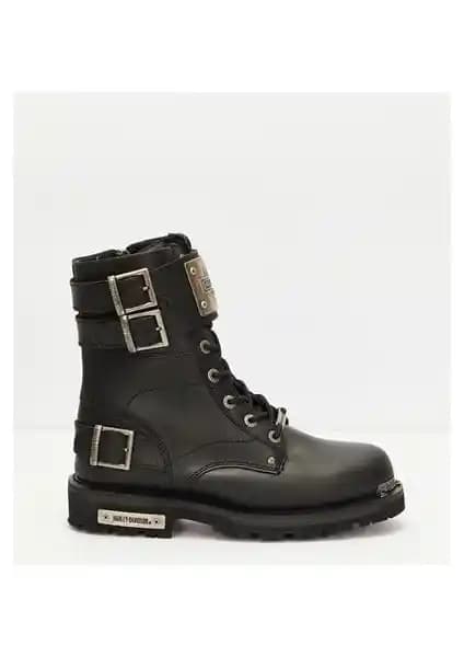 Harley Davidson Ricketson Erkek Siyah Deri Bot: Şıklık ve Konforu Bir Arada Sunan Dayanıklı Ayakkabı