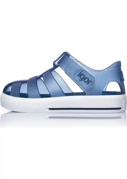 İgor Star Kaymayı Önleyen Flex Foam Cırtlı Şeffaf Çocuk Yaz Sandaleti