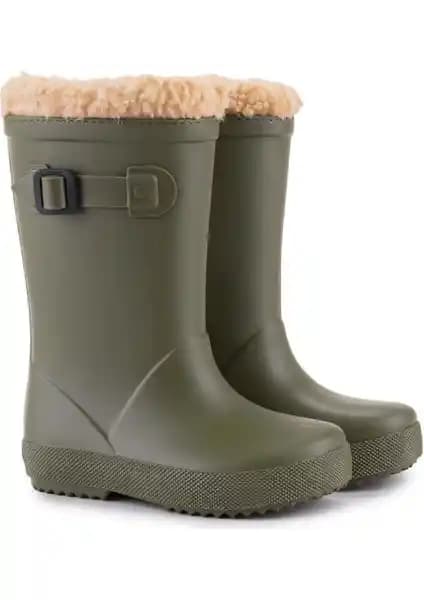 İgor W10260 Splash Euri Borreguito Çocuk Su Geçirmez Çizme Haki Renkli Günlük Kullanım İçin