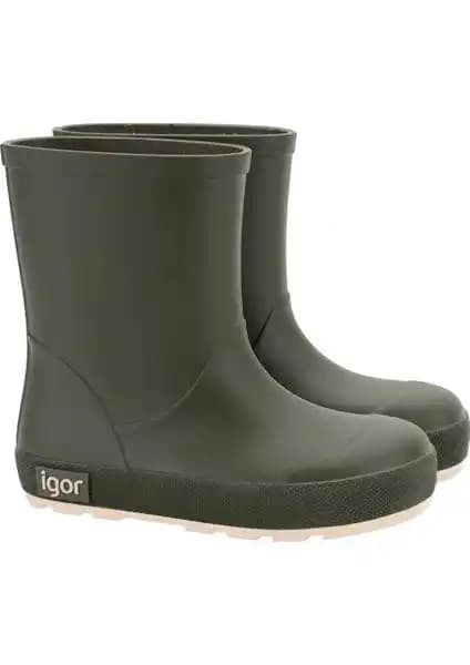 İgor W10294 Yoğı Dk Haki Erkek Çocuk Yağmur Çizmesi: Dayanıklı ve Şık Kış Ayakkabısı