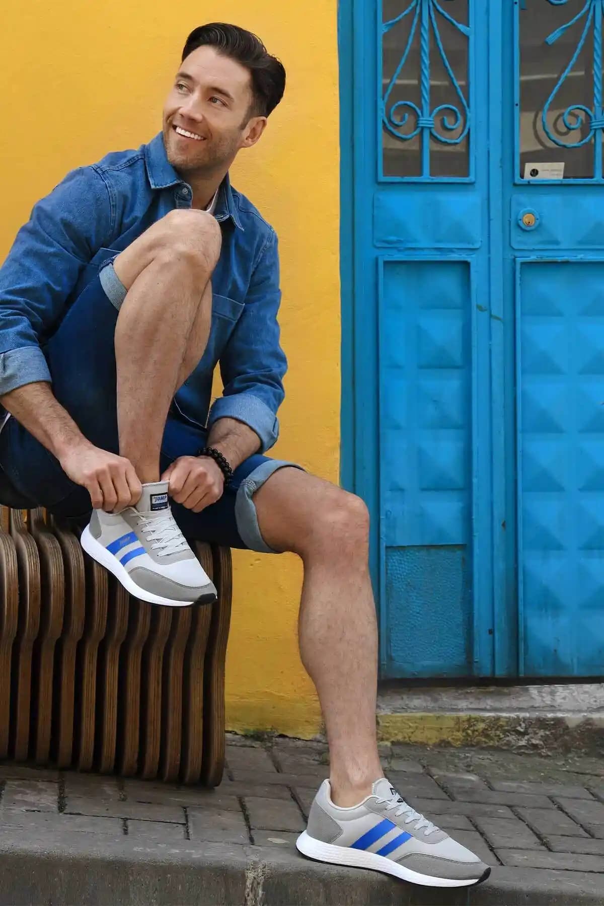 Jump 26396 Açık Gri Mavi Erkek Spor Ayakkabı Modern Tasarım ve Konfor Sunar