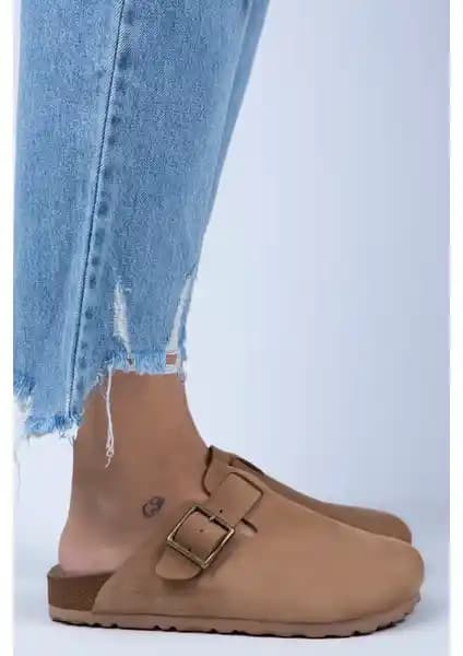 Kadınlar İçin Şık ve Rahat Deri Terlik Manijero Zeta Kadın Modeli