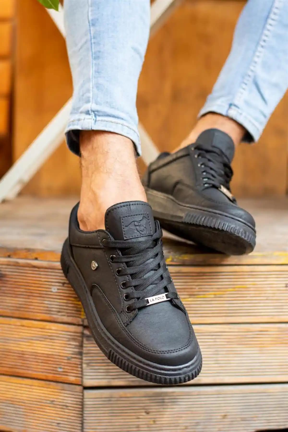 L.A Polo 039 Siyah Erkek Günlük Spor Ayakkabısı Şıklık ve Konfor Sunar