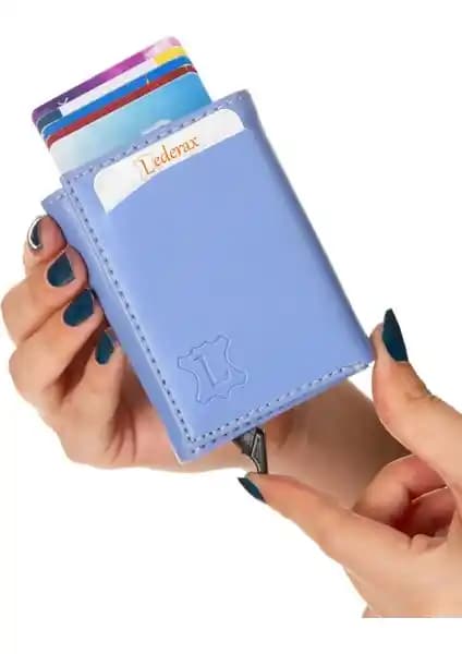 Lederax Erkek Kartlık Cüzdan: Mekanizmalı, Şık ve Dayanıklı Suni Deri Tasarım