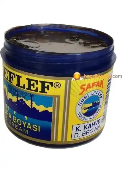 LefLef Nuri Leflef Klasik Ayakkabı Boyası Kahverengi 200 ml Deri Parlaklığı ve Koruma