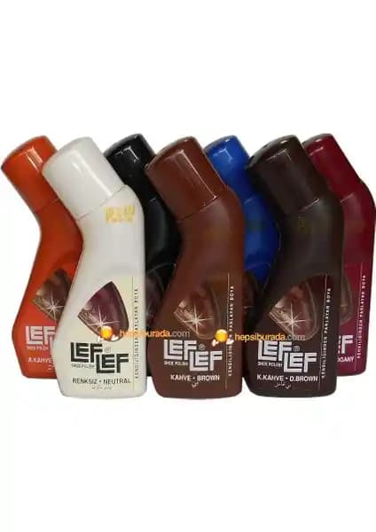 LefLef Nuri Leflef Likit Ayakkabı Boyası Açık Kahve 75 ml - Deri Ayakkabı Yenileme ve Parlatma