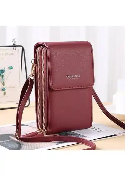 Liveasy 6.5 İnç Pu Deri Telefon Crossbody Çanta Günlük Kullanım İçin Şık ve Pratik Tasarım