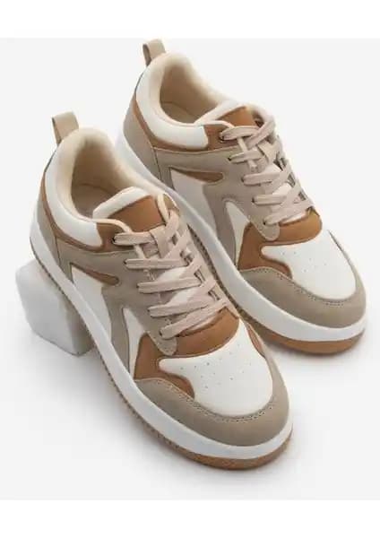 Marjin Aryan Kadın Sneaker Yüksek Taban Spor Ayakkabı Şıklık ve Konforun Buluşması